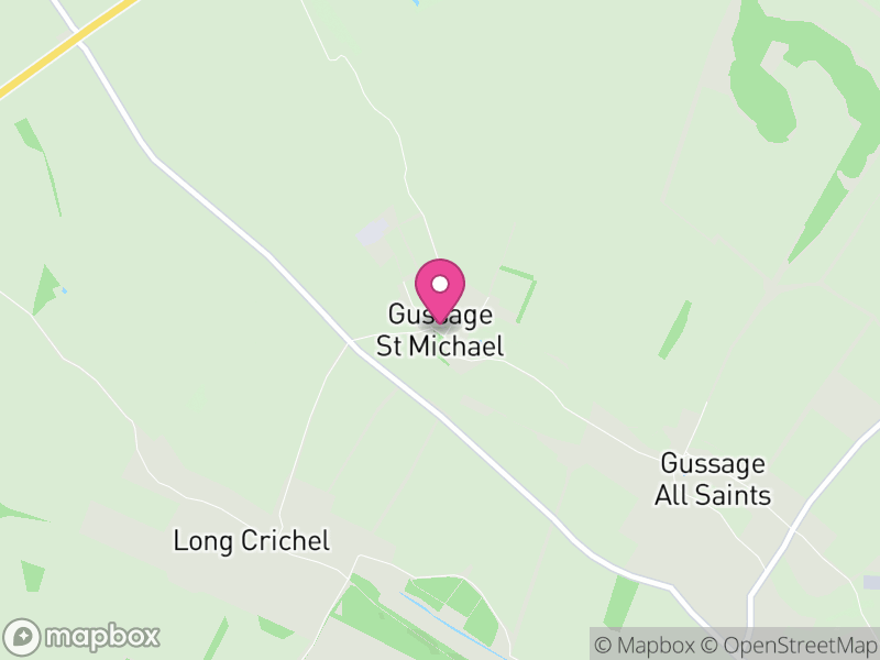 Map of Gussage St. Michael, Dorset
