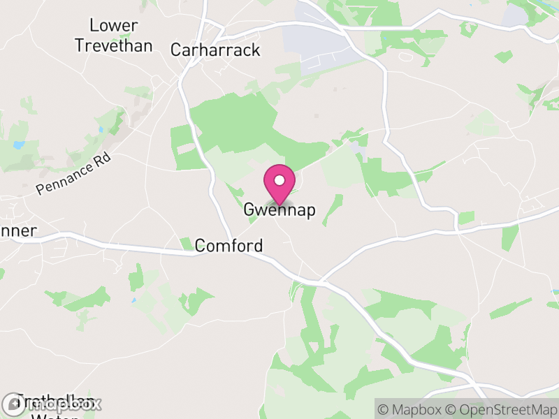 Map of Gwennap, Cornwall