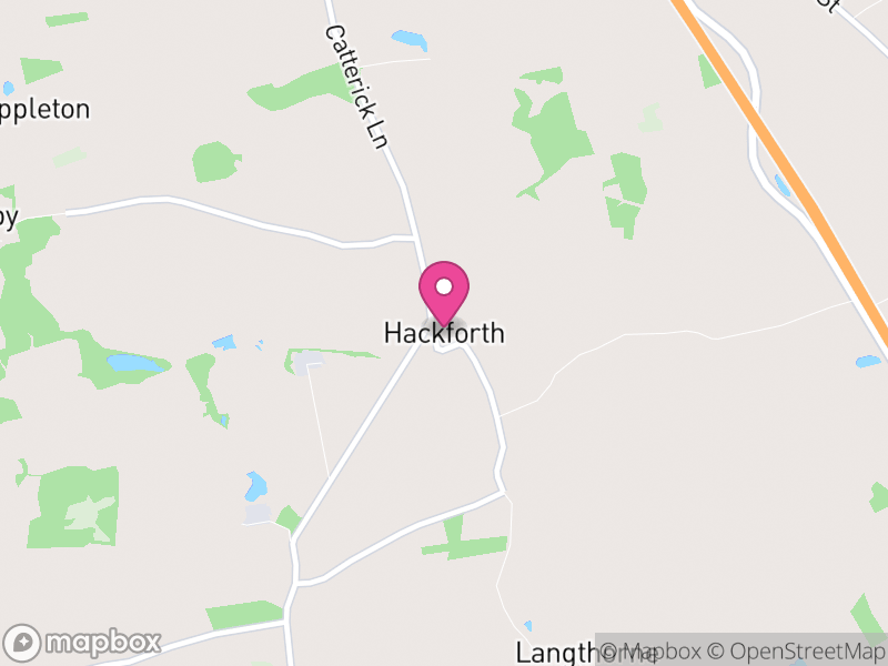 Map of Hackforth, North Yorkshire