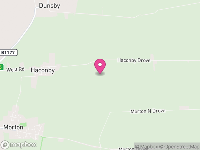 Map of Haconby, South Kesteven