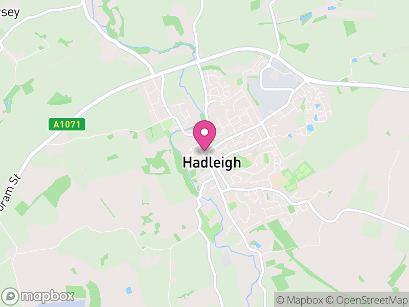 Map of Hadleigh, Babergh