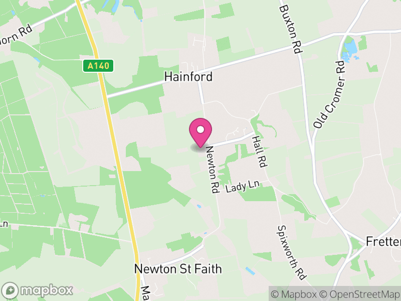 Map of Hainford, Broadland