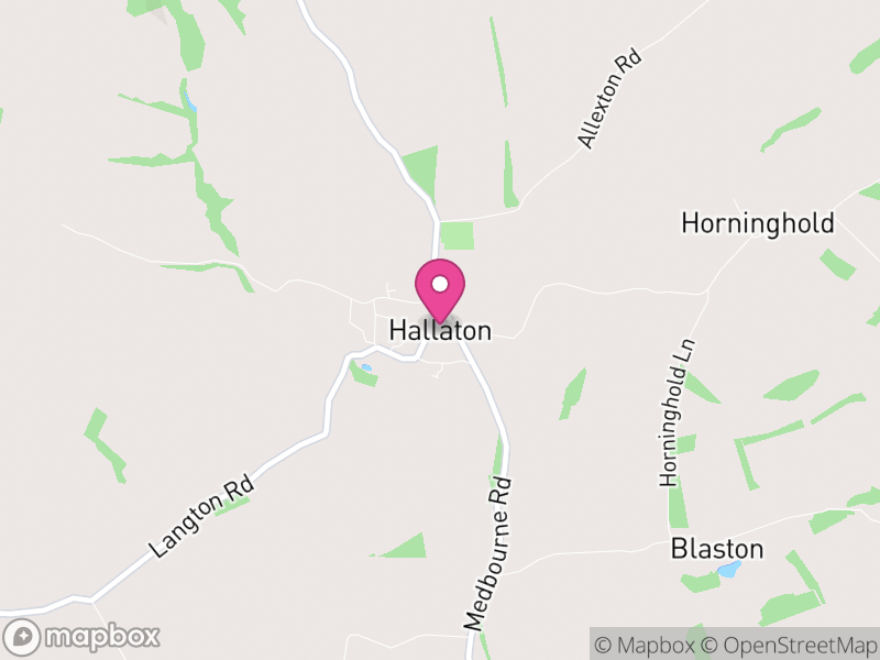 Map of Hallaton, Harborough