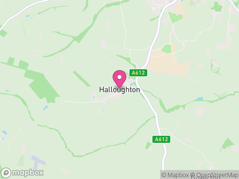 Map of Halloughton, Newark and Sherwood