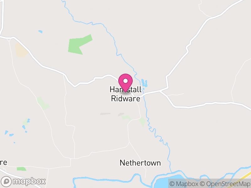 Map of Hamstall Ridware, Lichfield