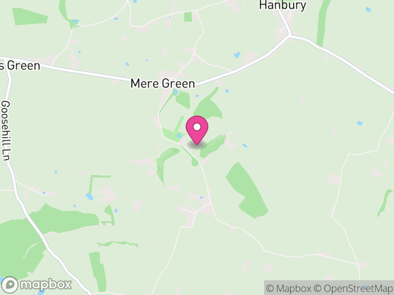 Map of Hanbury, Wychavon