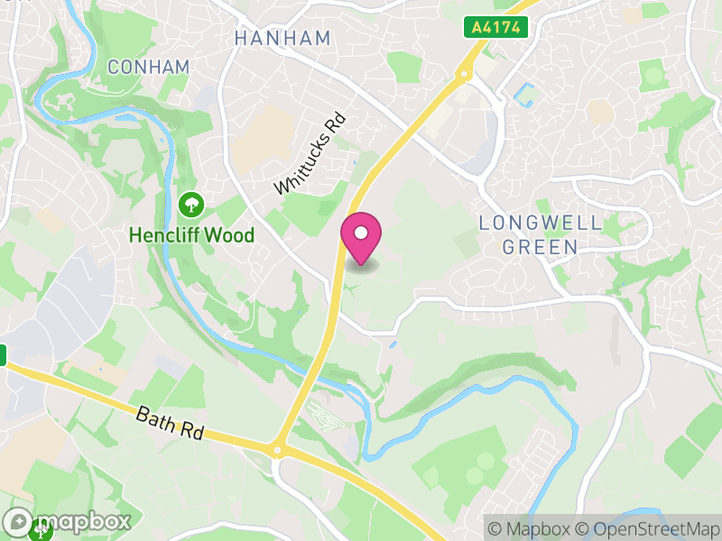 Map of Hanham Abbots, South Gloucestershire