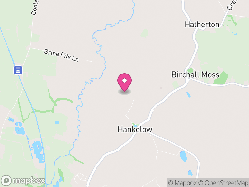 Map of Hankelow, Cheshire East