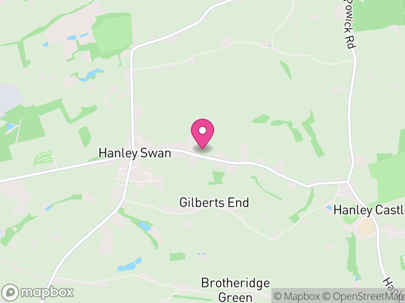 Map of Hanley Castle, Malvern Hills