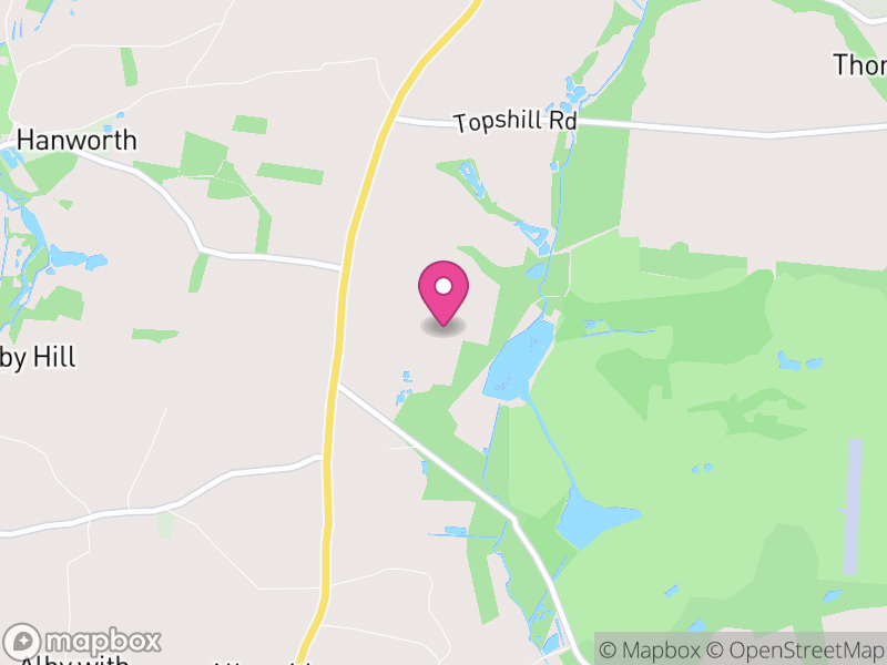 Map of Hanworth, North Norfolk