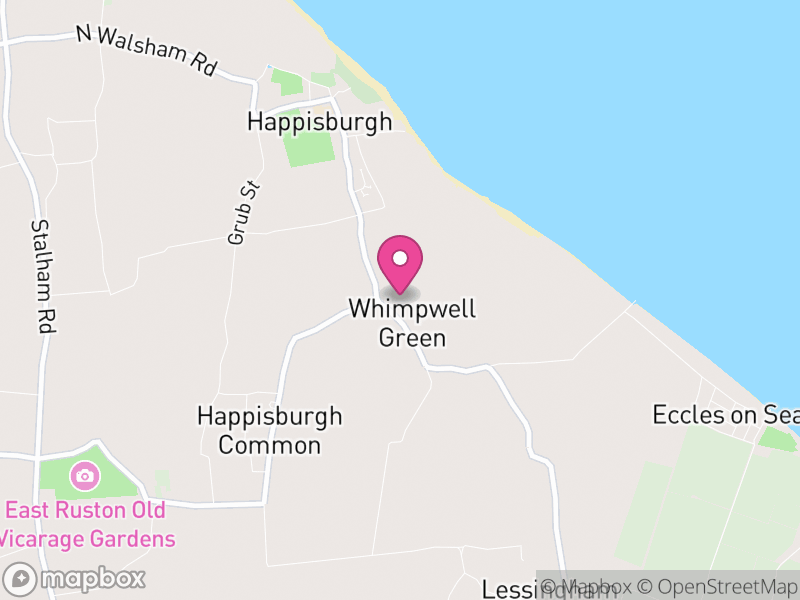 Map of Happisburgh, North Norfolk