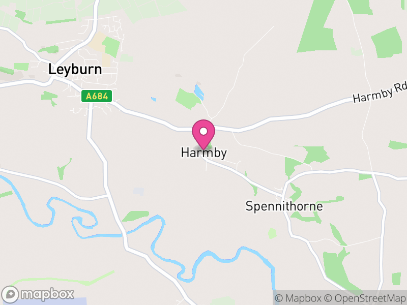 Map of Harmby, North Yorkshire