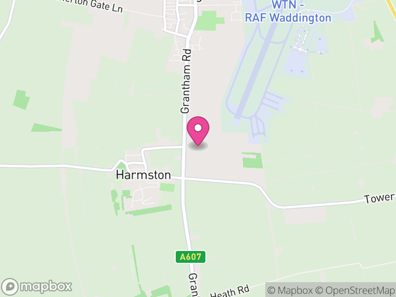 Map of Harmston, North Kesteven