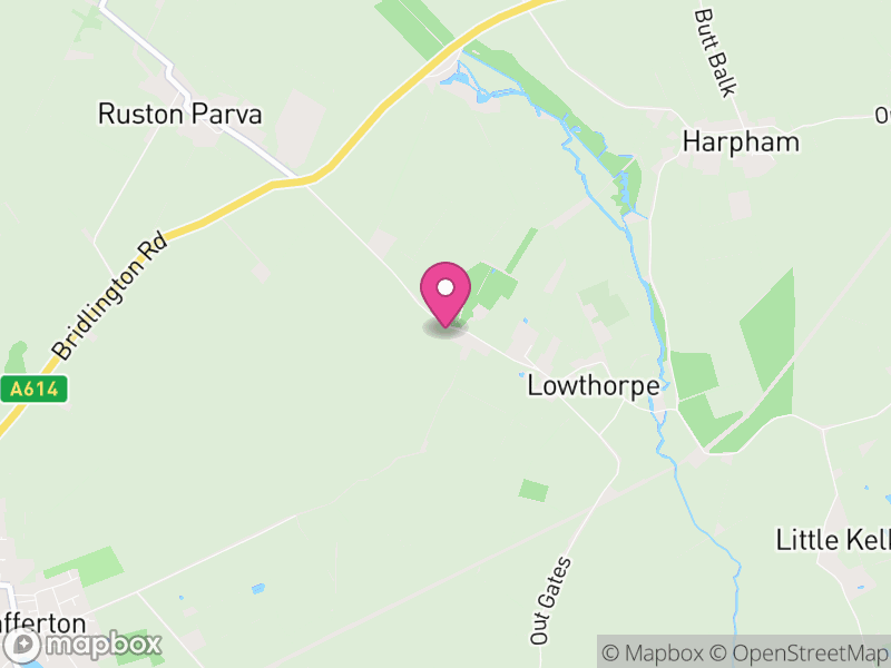 Map of Harpham, East Riding of Yorkshire