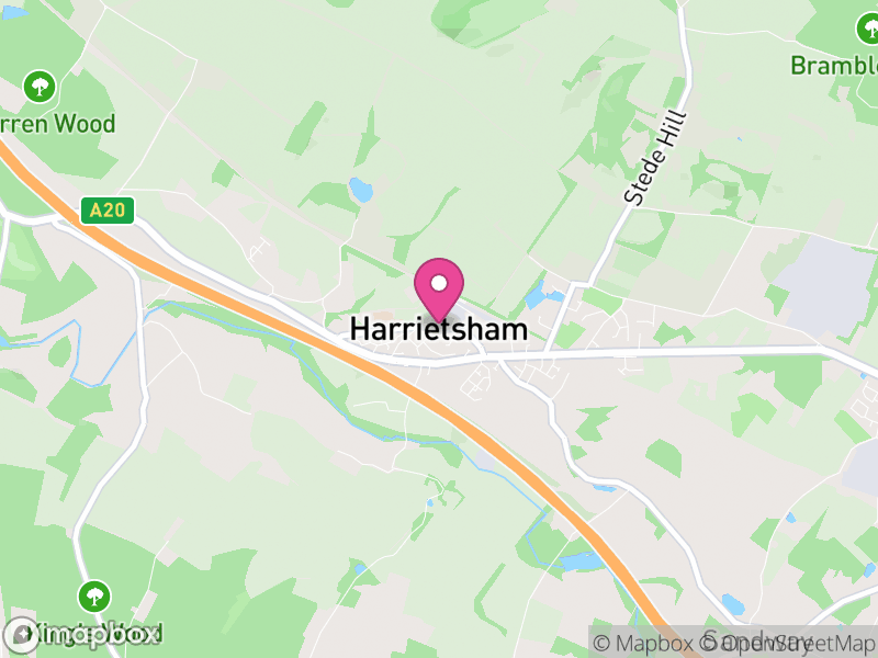 Map of Harrietsham, Maidstone