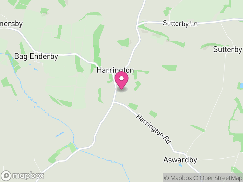 Map of Harrington, East Lindsey