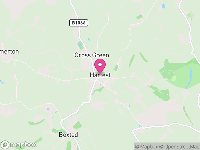 Map of Hartest, Babergh