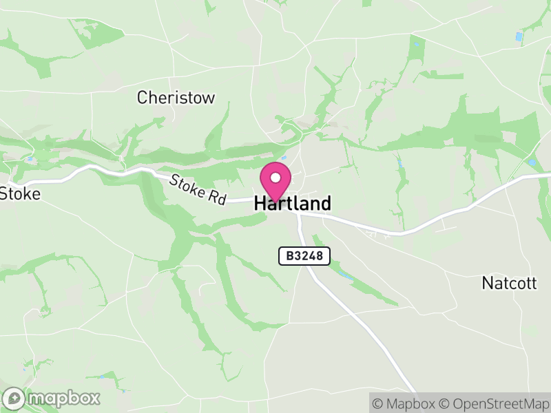 Map of Hartland, Torridge