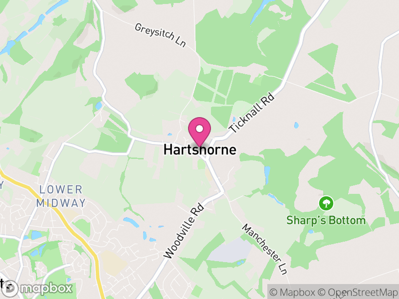 Map of Hartshorne, South Derbyshire