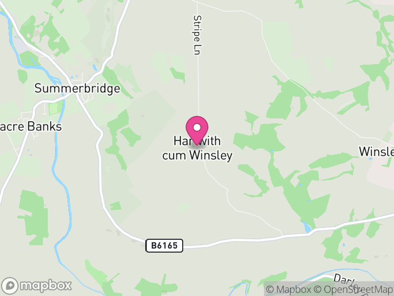 Map of Hartwith cum Winsley, North Yorkshire
