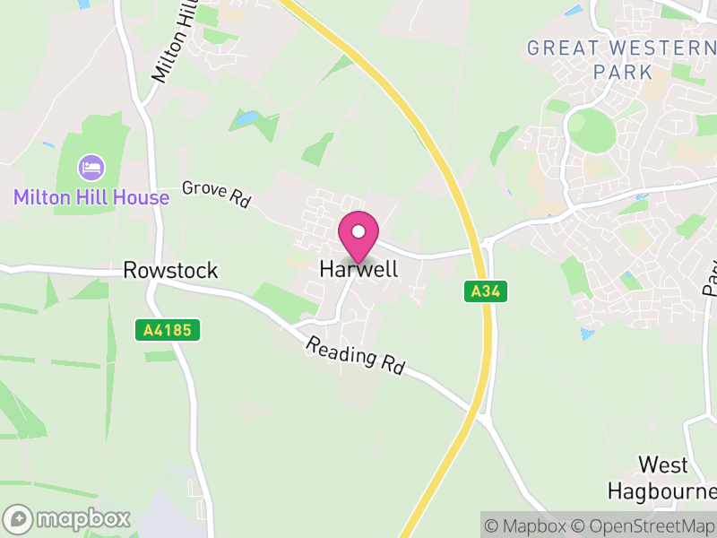 Map of Harwell, Vale of White Horse