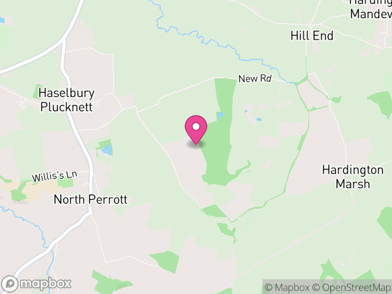 Map of Haselbury Plucknett, Somerset