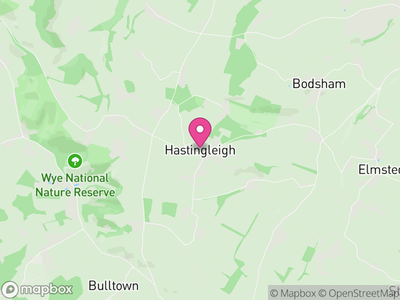 Map of Hastingleigh, Ashford