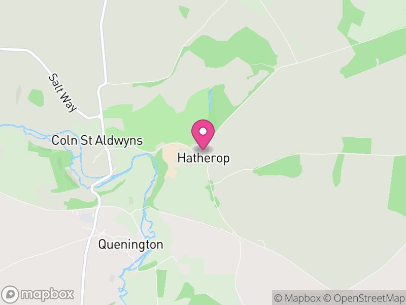 Map of Hatherop, Cotswold