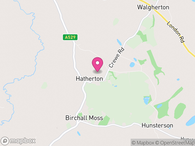 Map of Hatherton, Cheshire East