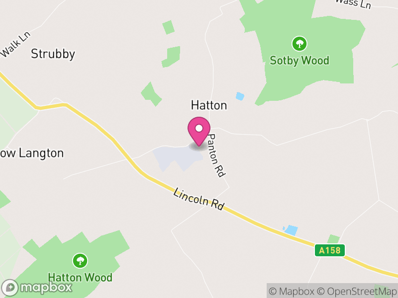 Map of Hatton, East Lindsey