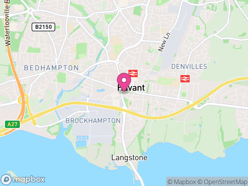 Map of Havant, Hampshire
