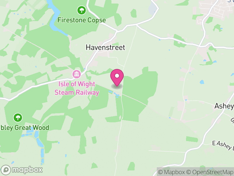 Map of Havenstreet and Ashey, Isle of Wight