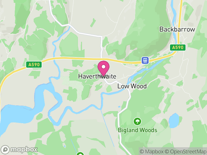 Map of Haverthwaite, Westmorland and Furness