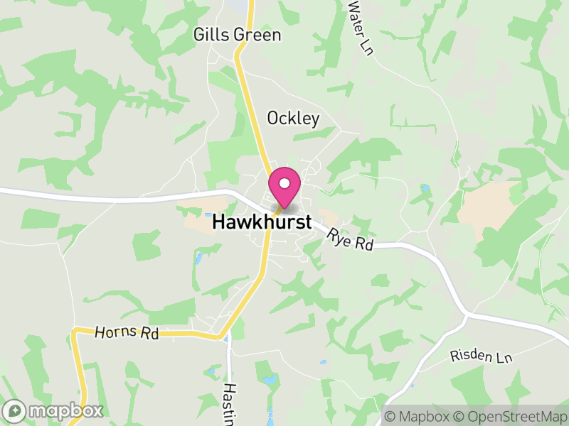 Map of Hawkhurst, Tunbridge Wells