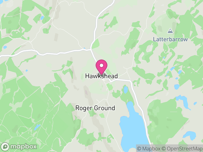 Map of Hawkshead, Westmorland and Furness