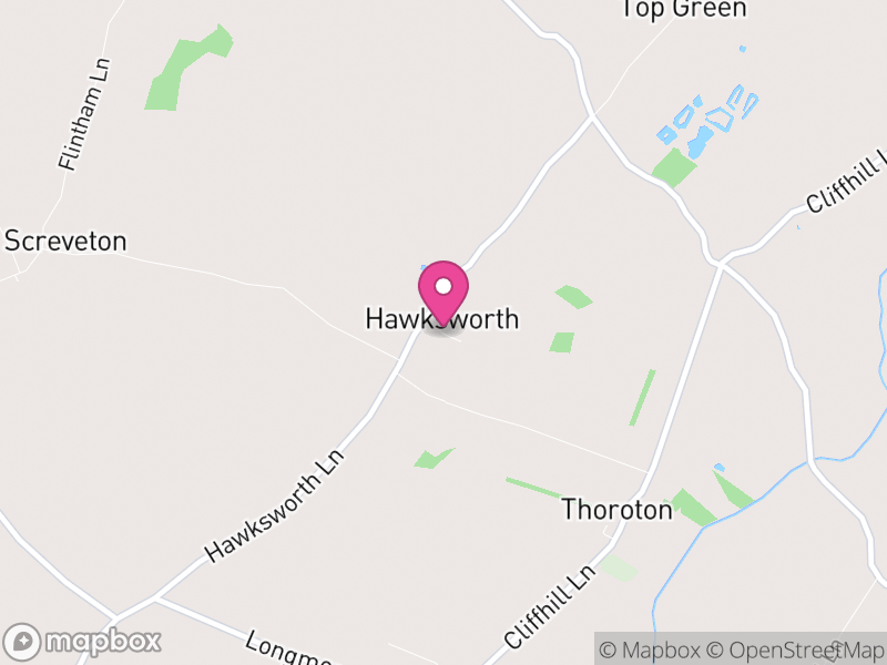 Map of Hawksworth, Rushcliffe