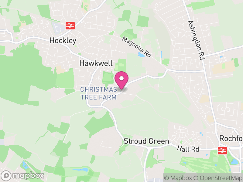 Map of Hawkwell, Rochford