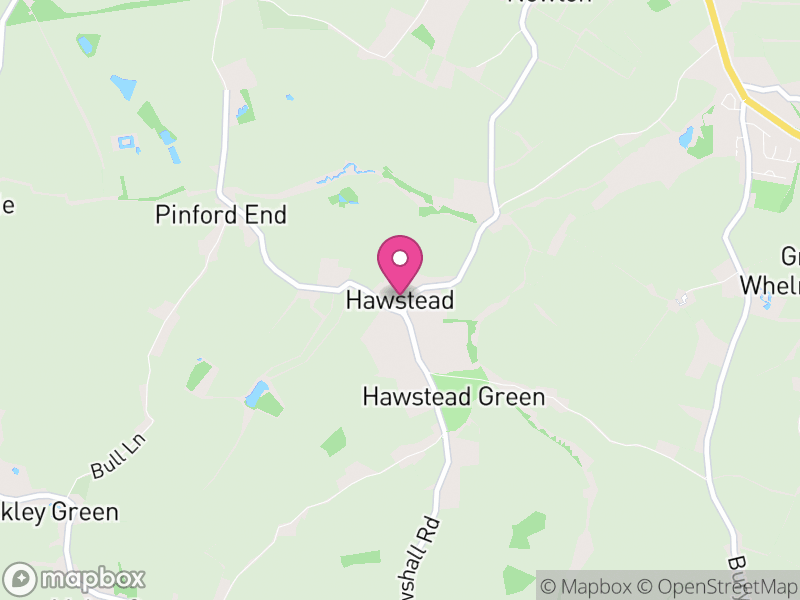 Map of Hawstead, West Suffolk