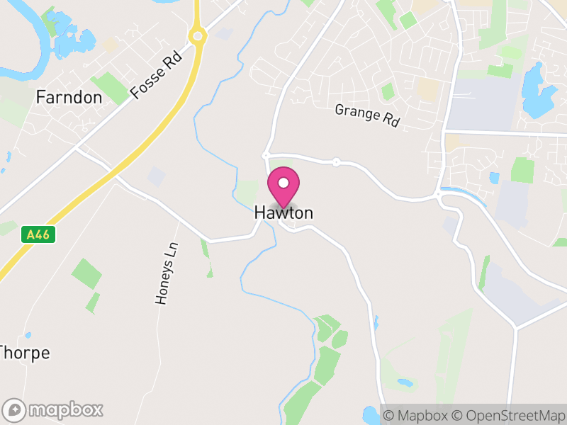 Map of Hawton, Newark and Sherwood