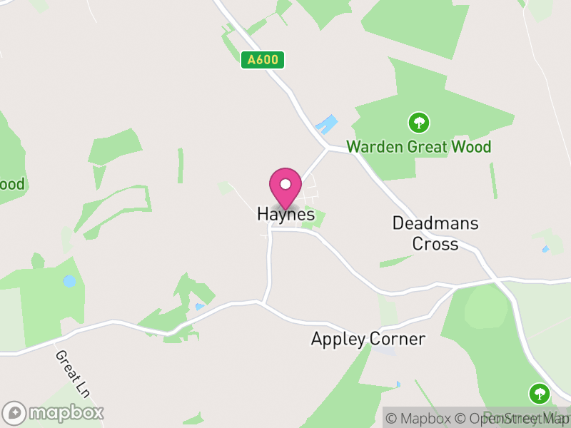 Map of Haynes, Central Bedfordshire