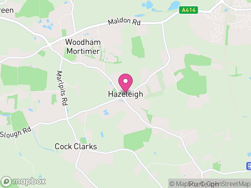 Map of Hazeleigh, Maldon