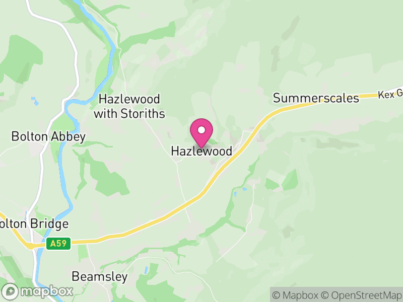 Map of Hazlewood with Storiths, North Yorkshire