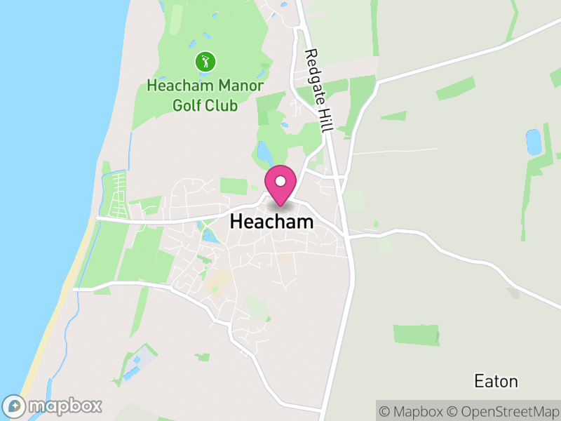 Map of Heacham, King's Lynn and West Norfolk