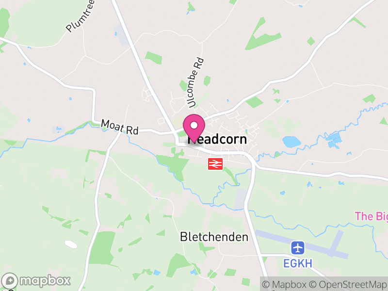 Map of Headcorn, Maidstone
