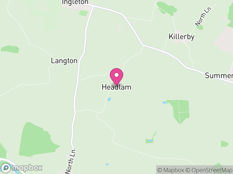 Map of Headlam, County Durham