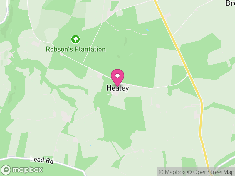 Map of Healey, Northumberland