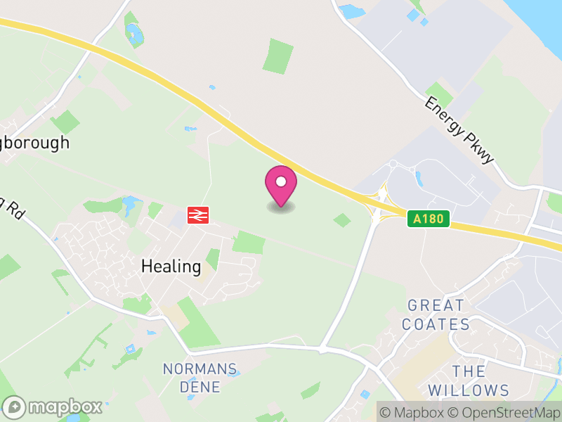 Map of Healing, North East Lincolnshire