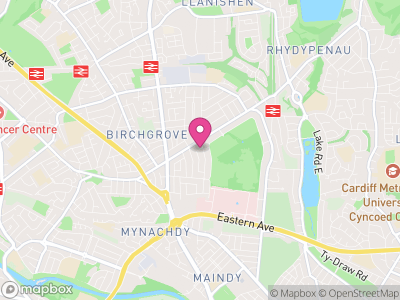 Map of Heath, Cardiff