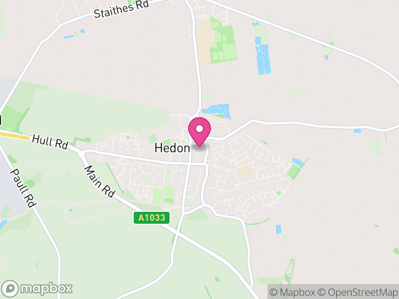 Map of Hedon, East Riding of Yorkshire