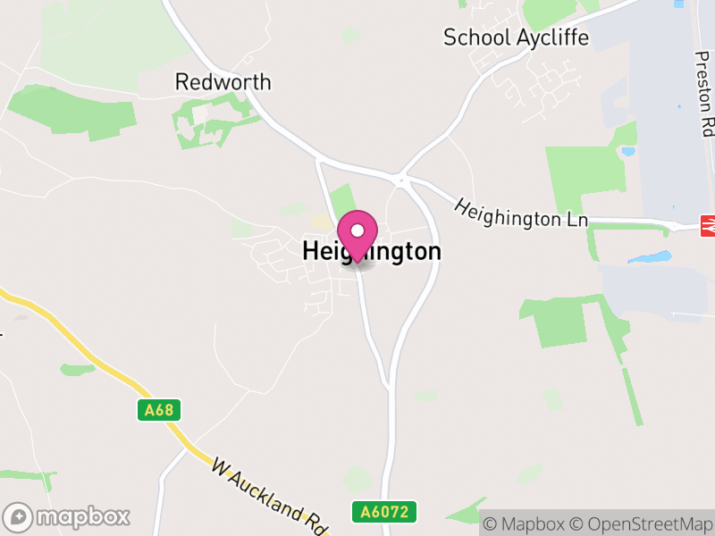 Map of Heighington, Darlington